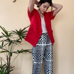 NWOT. Amoux vest from The Posse in cherry red - M/L